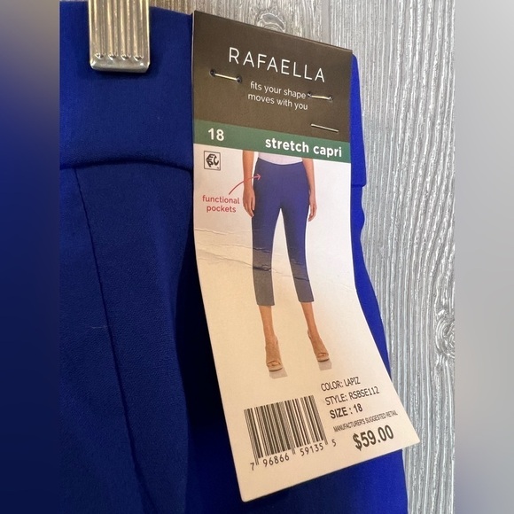 D13.20 NWT Rafaella Lapiz Stretch Capri 18 - Picture 3 of 6